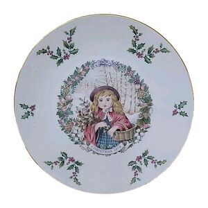 Vintage 1978 Royal Doulton Christmas Plate Bone China 2nd In Series 8.25in